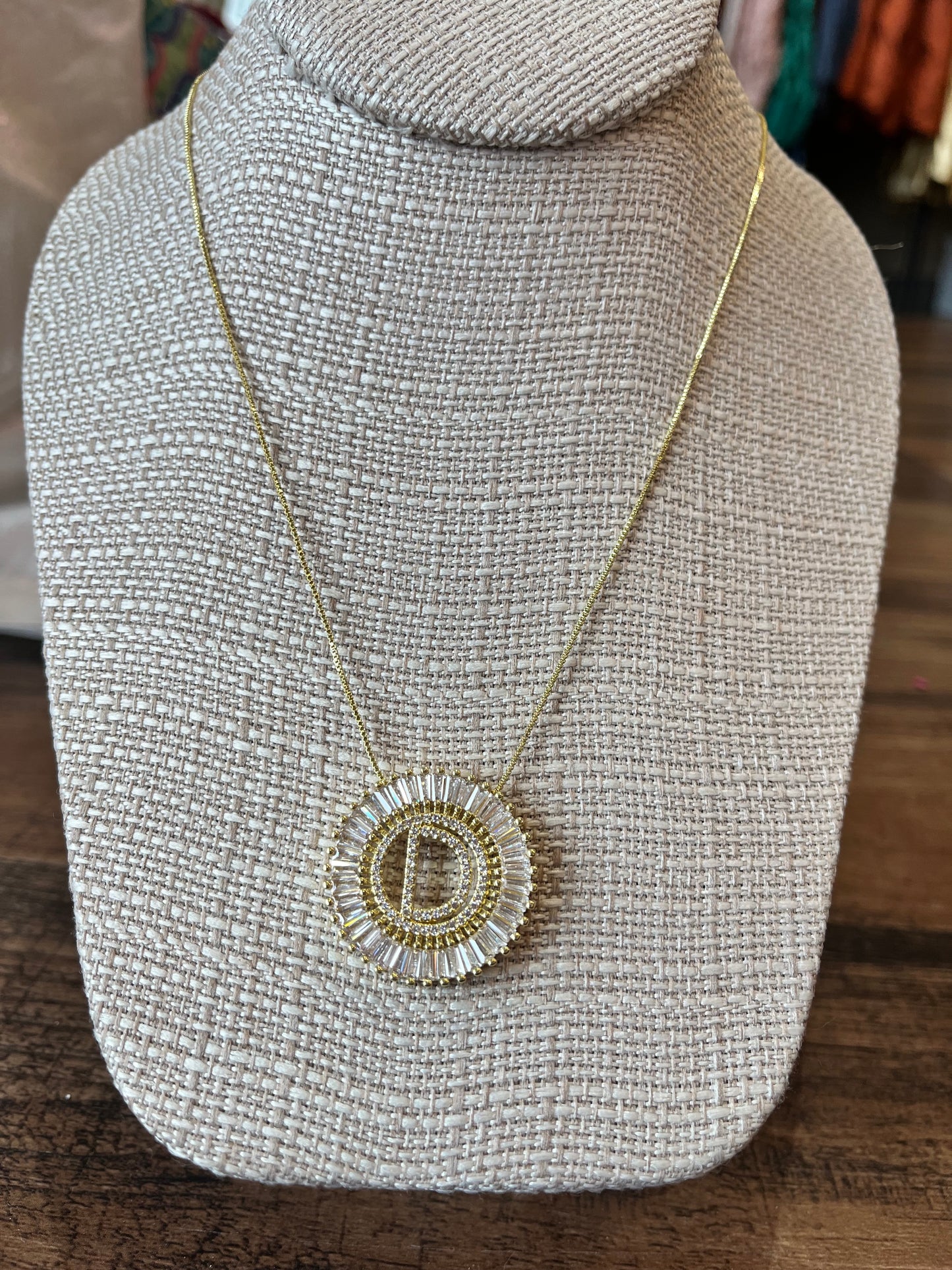 Starburst Initial Necklace