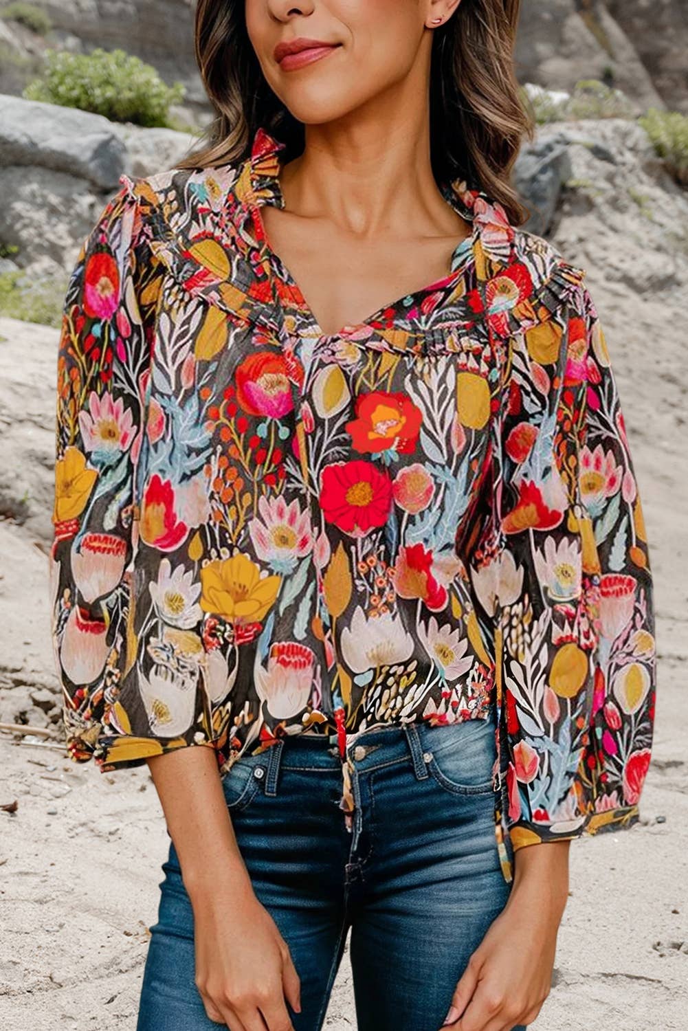 Fall Flowers Blouse
