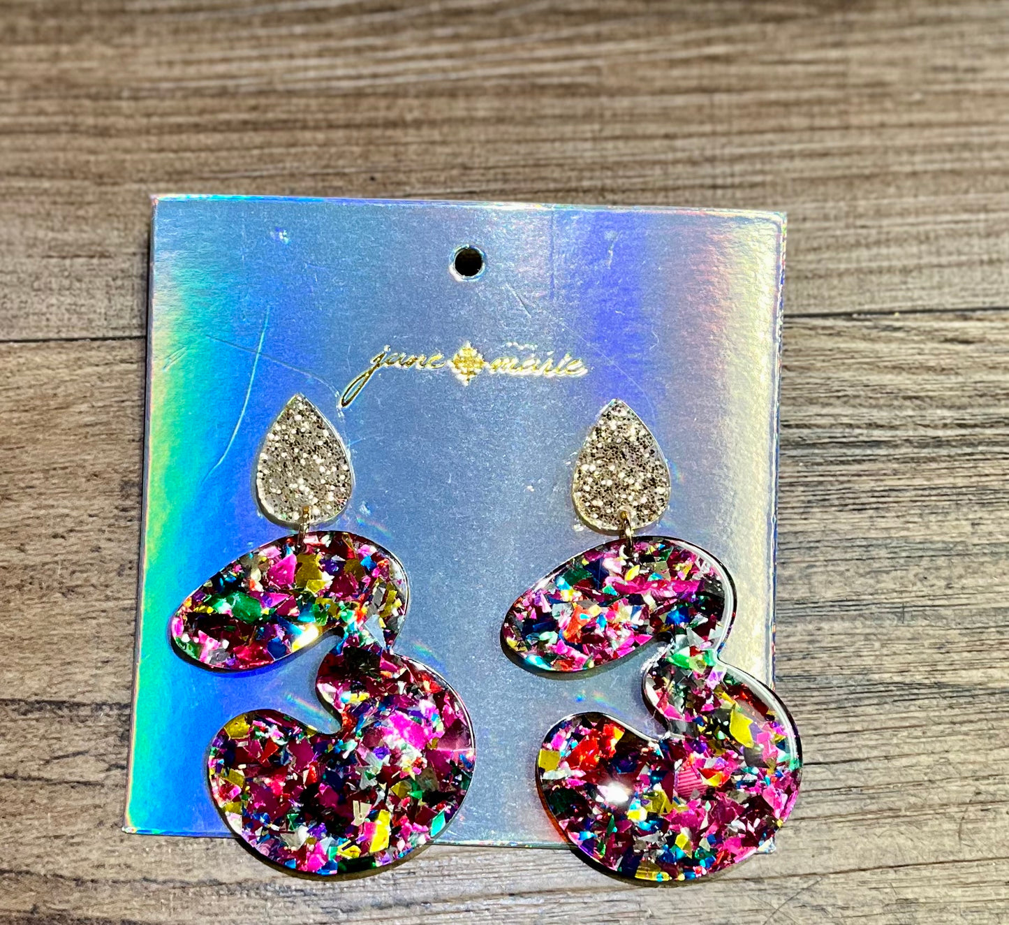 JM Birthday Earrings