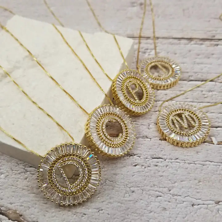 Starburst Initial Necklace