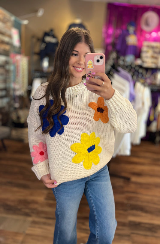 Flower Power Sweater