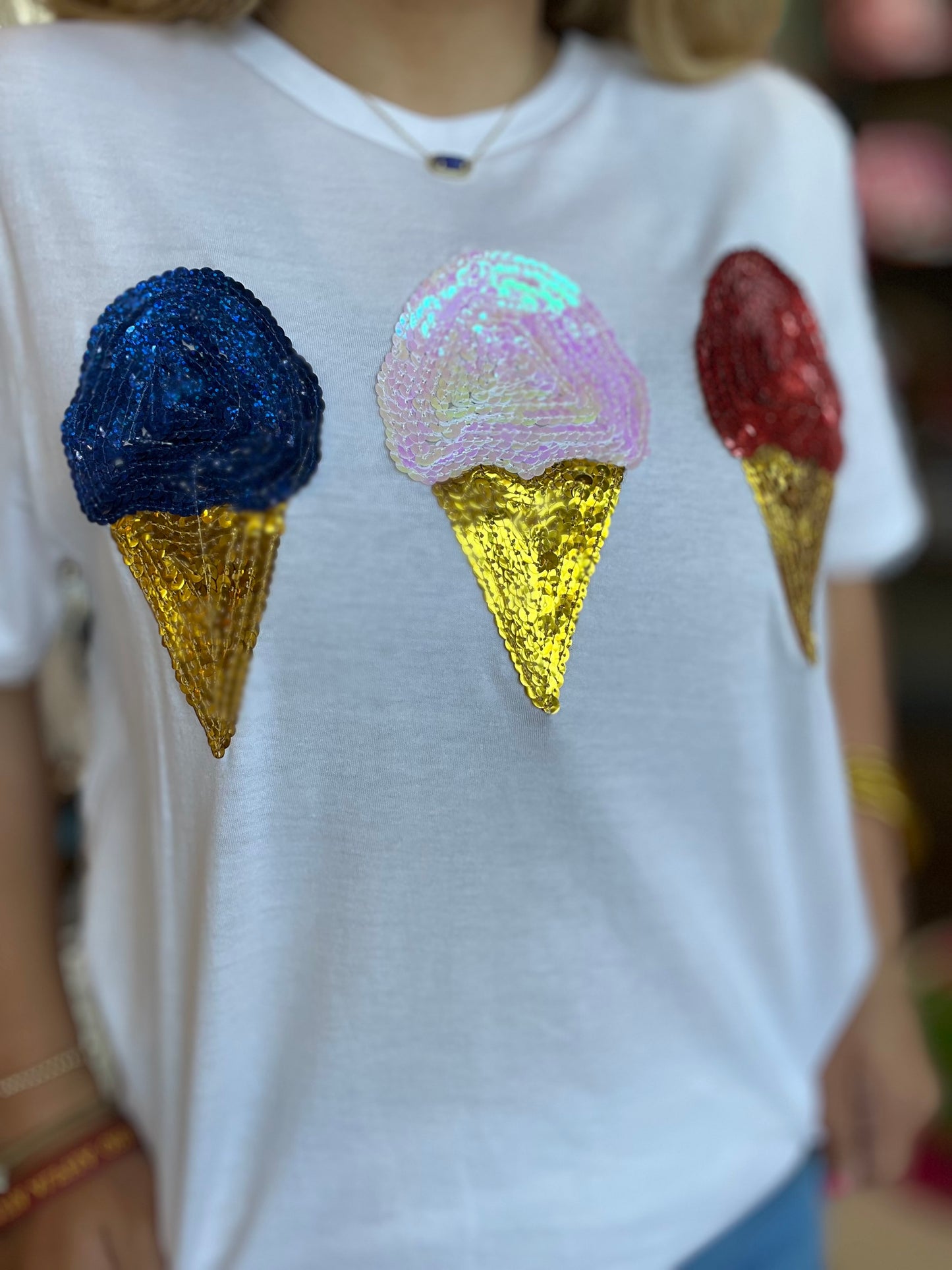 Beyond Shimmer Patriotic Ice Cream Tee