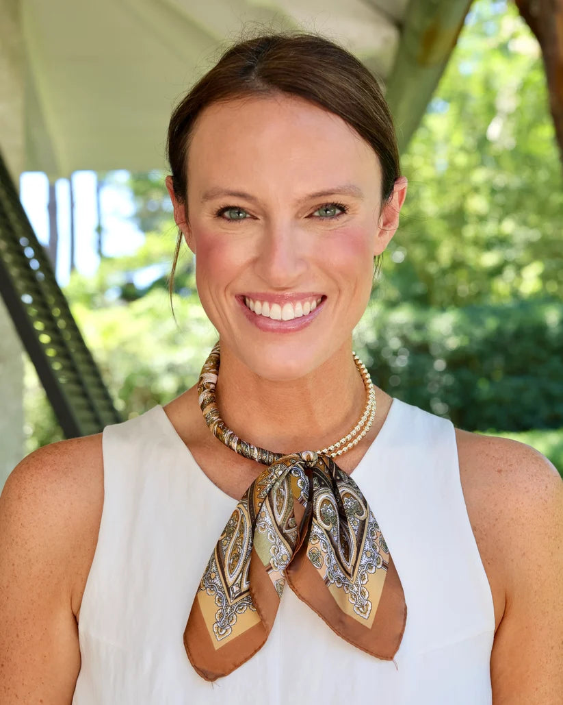 Laya Beaded Scarf Collar Necklace