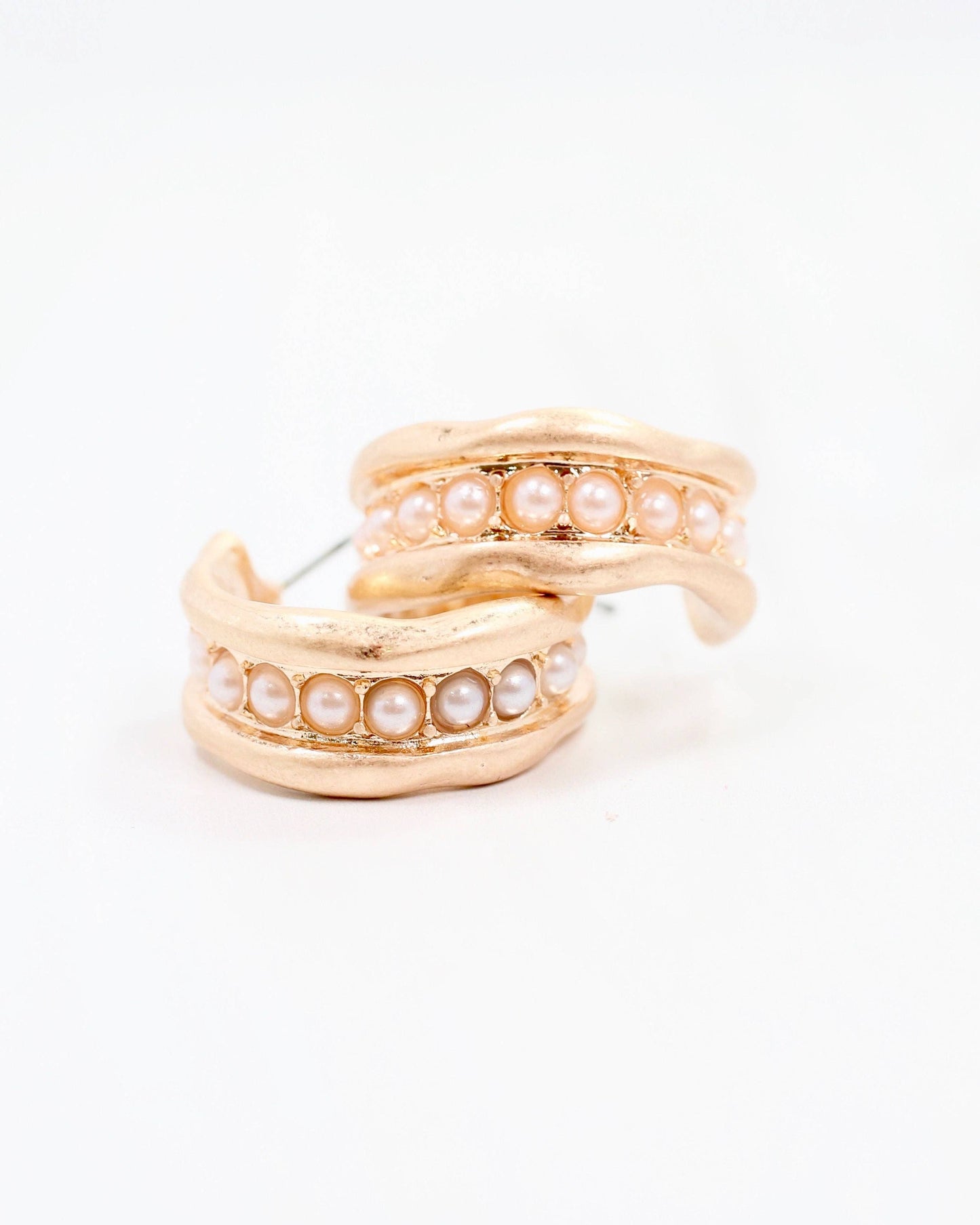Katarina Hoop Earring Pearl