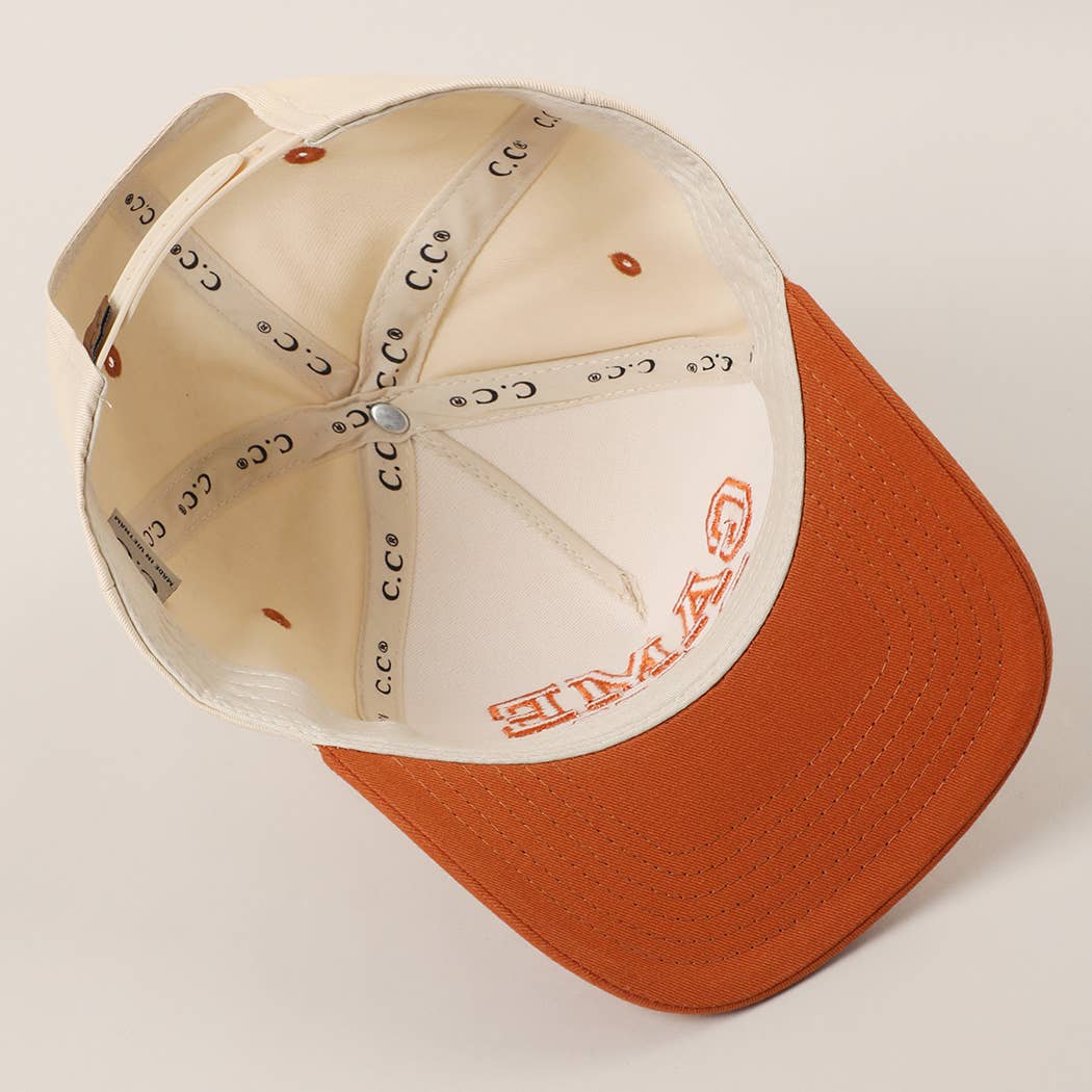 GAME DAY 3D Letter Embroidered Two-Tone Trucker Hat