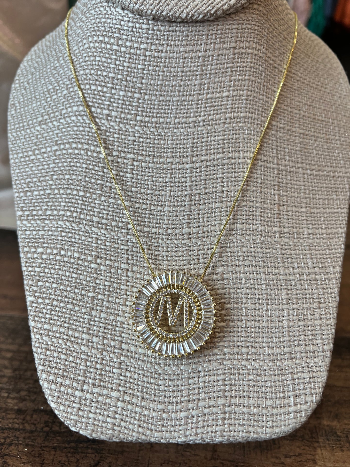 Starburst Initial Necklace