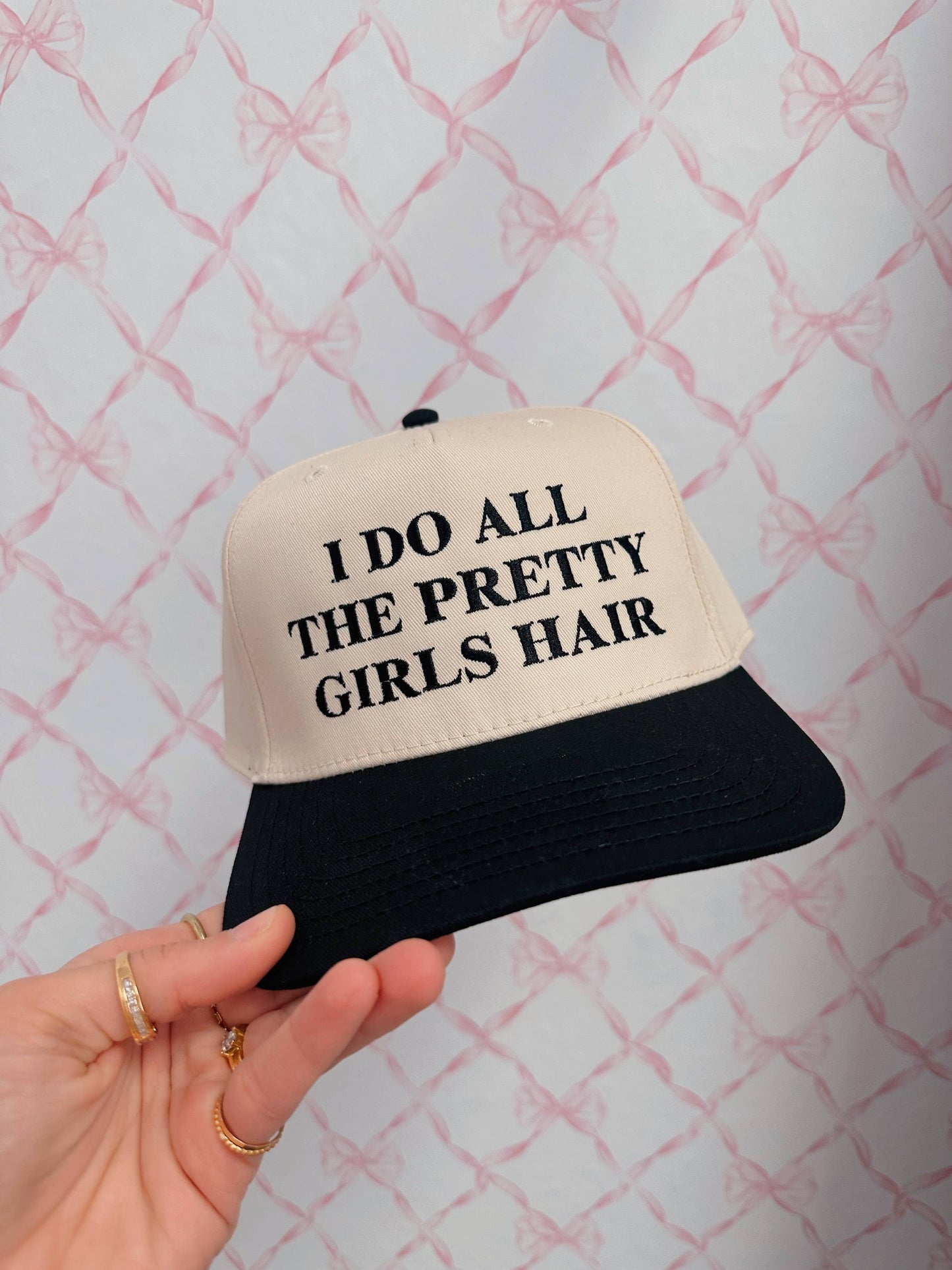 I Do All The Pretty Girls Hair Trucker Hat