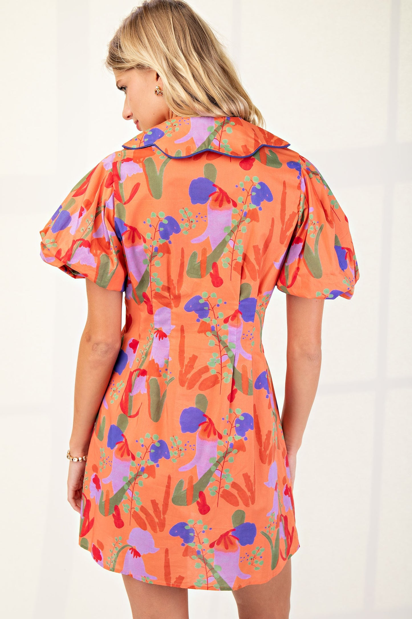 Orange Splash Dress
