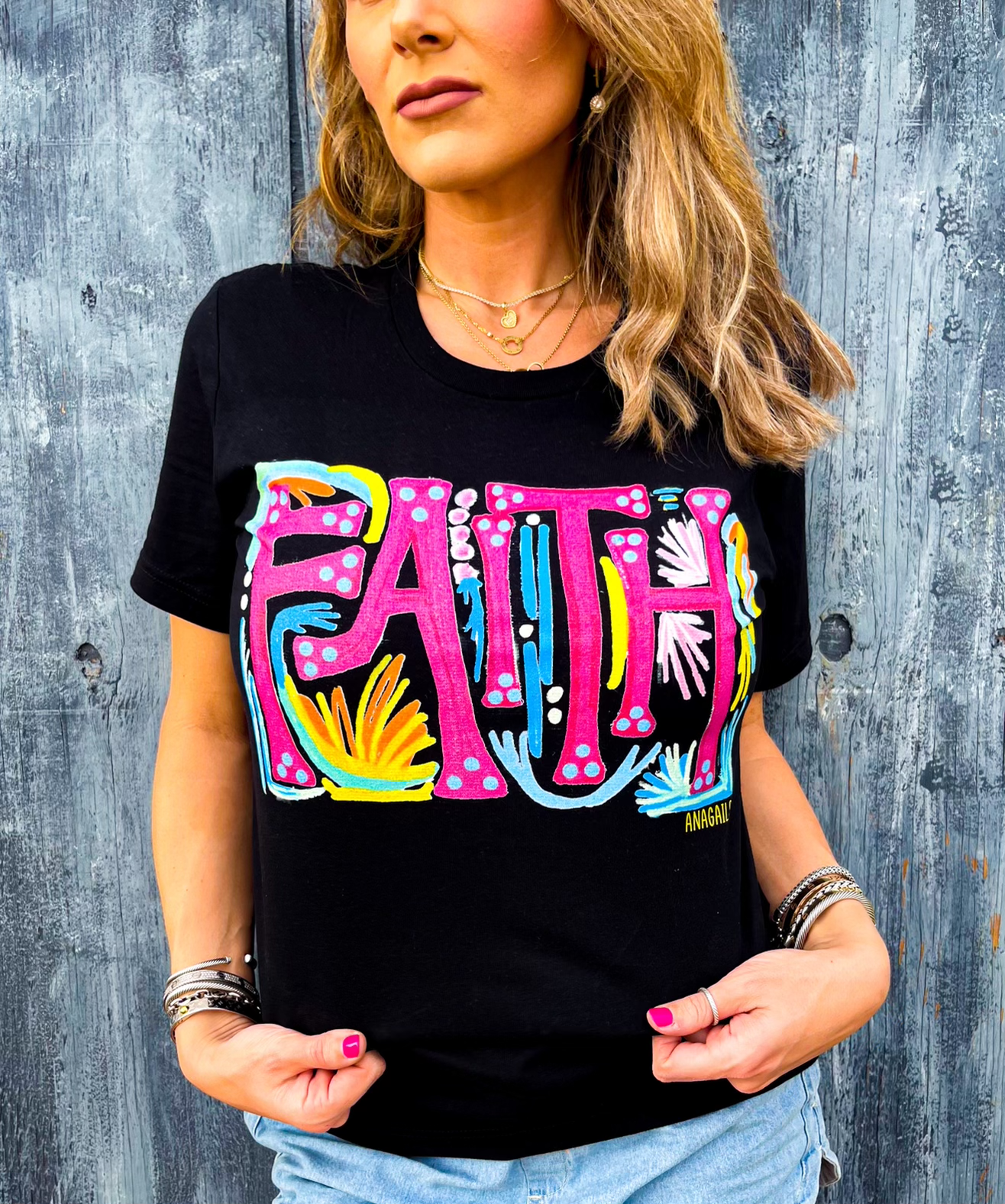 Hand Painted Faith Tee
