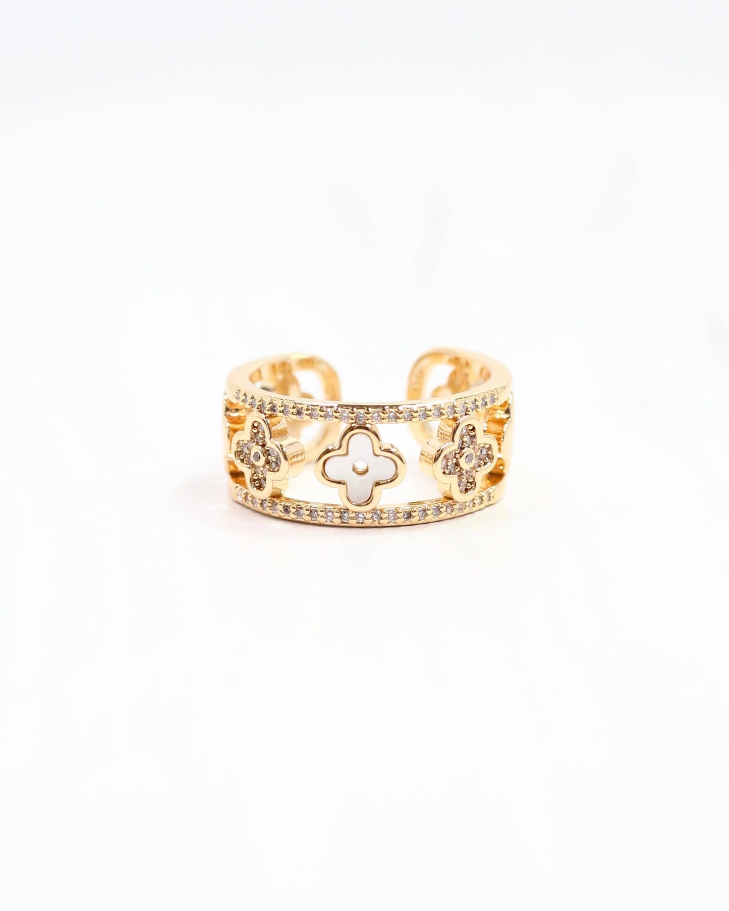 Roxy Clover Ring Gold