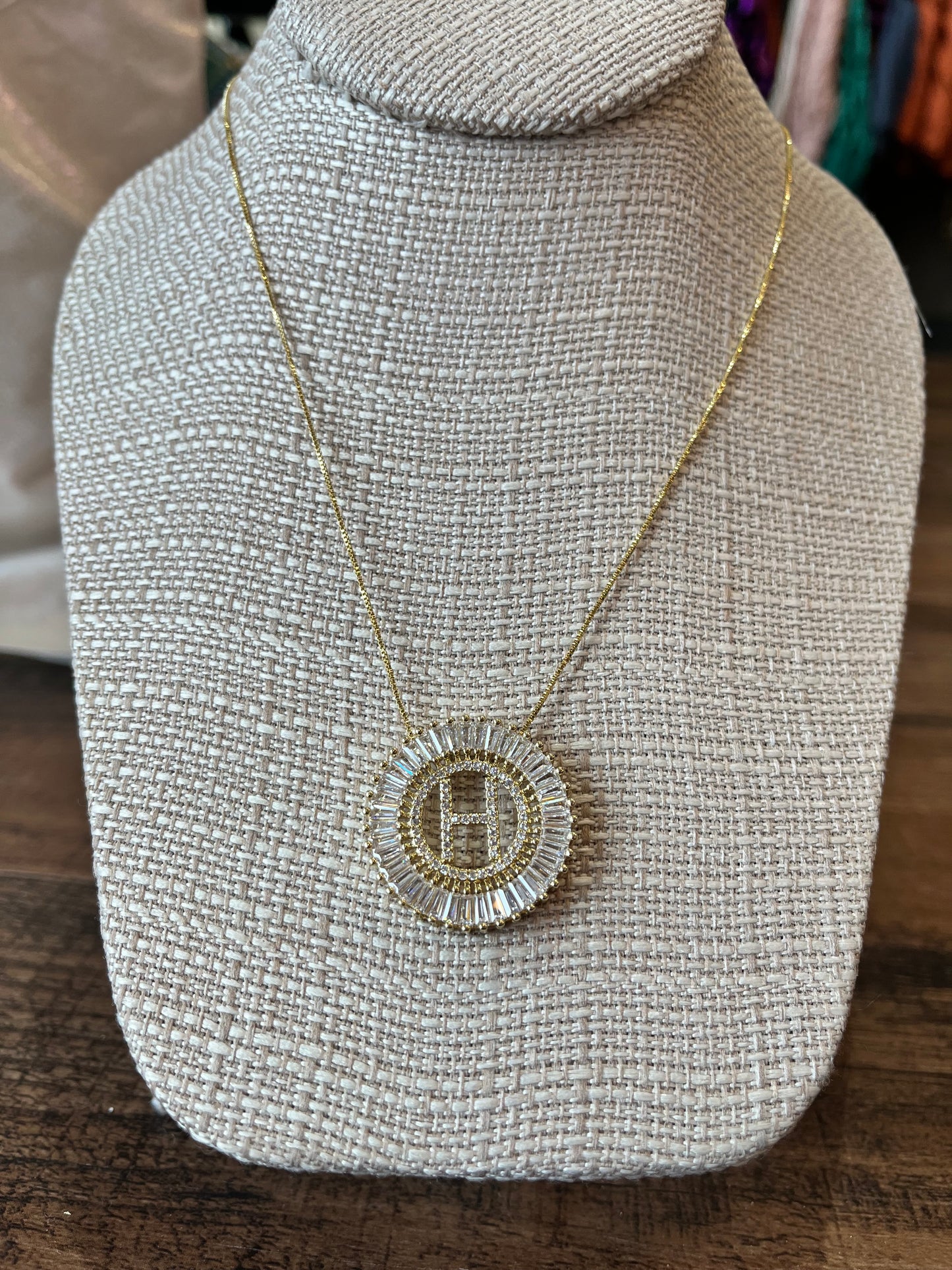 Starburst Initial Necklace