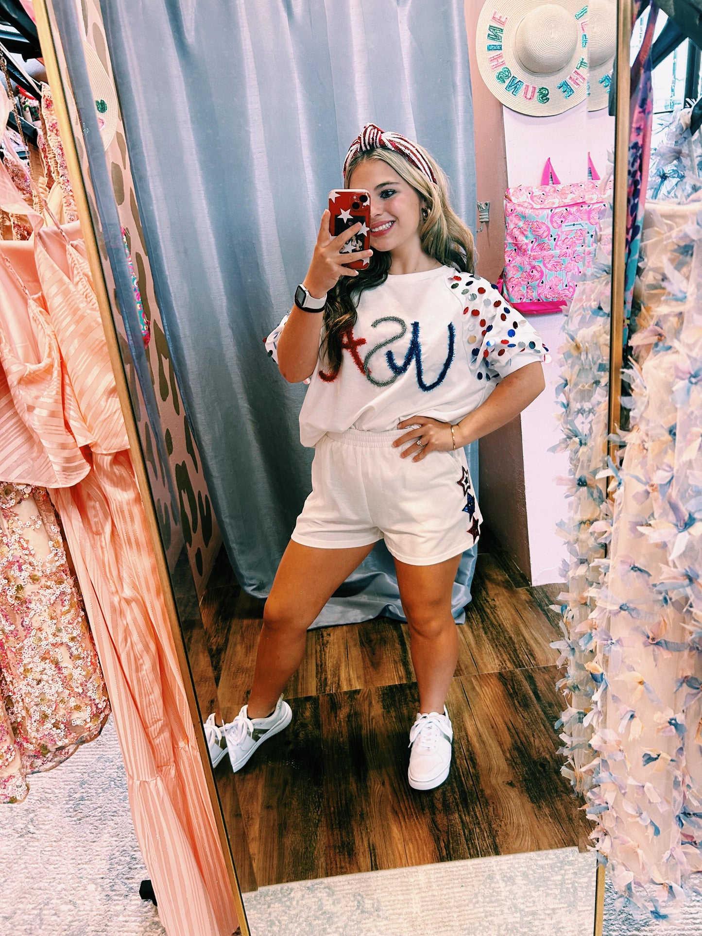 USA Speckles Top