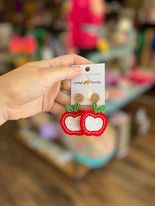 Camel Threads Statement Earrings