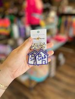 Camel Threads Statement Earrings