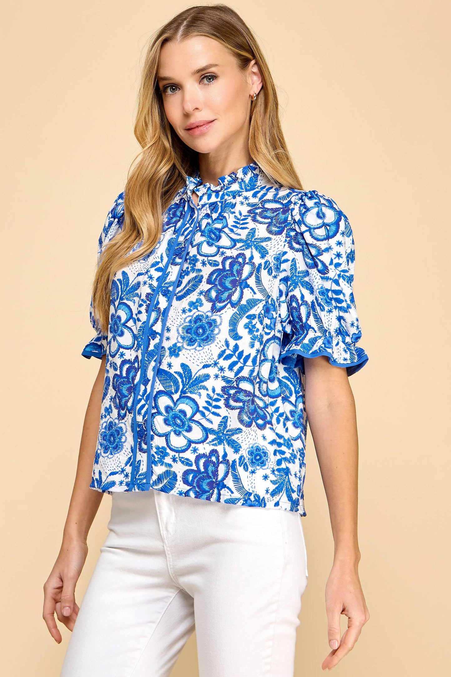 Don't Give Me the Blues Blouse