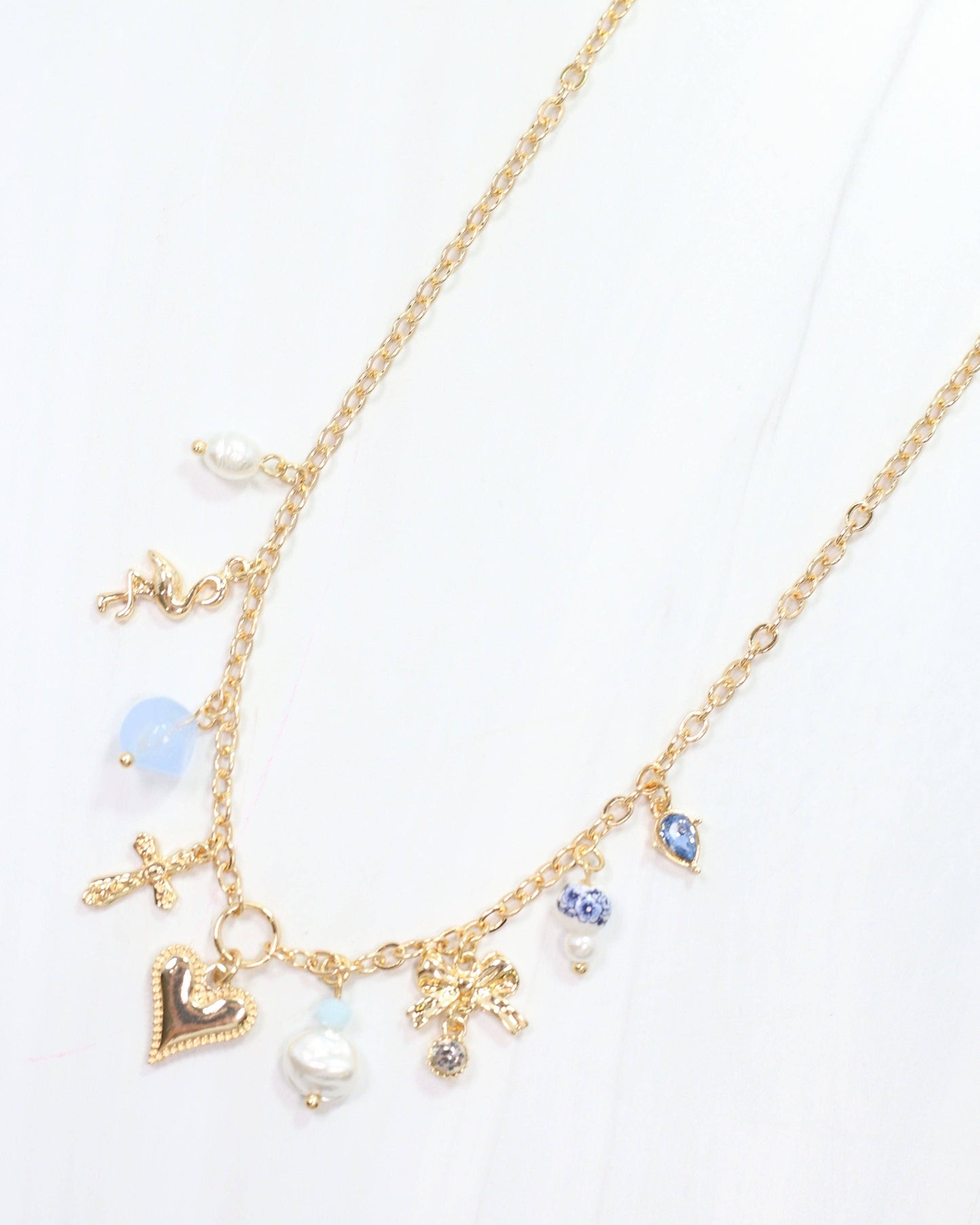 Chambers Charm Necklace Gold