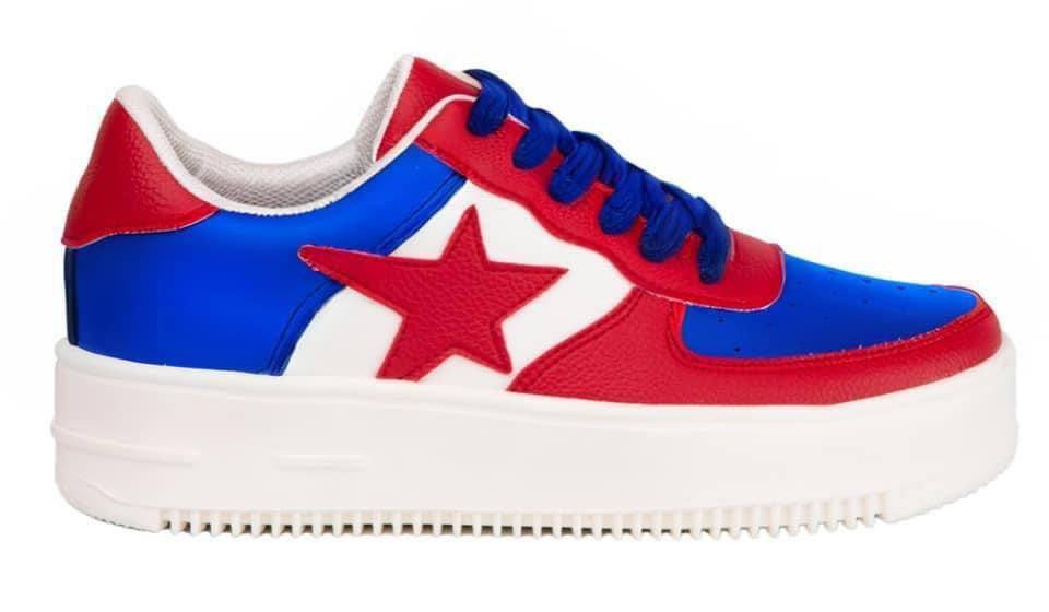 Red White & Wow Sneakers