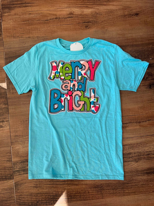 Merry and Bright Patch Tee
