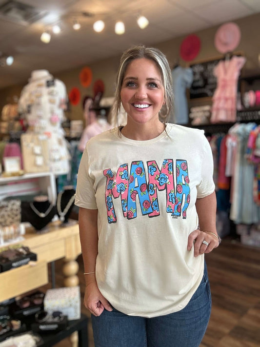 Mama with Roses Tee