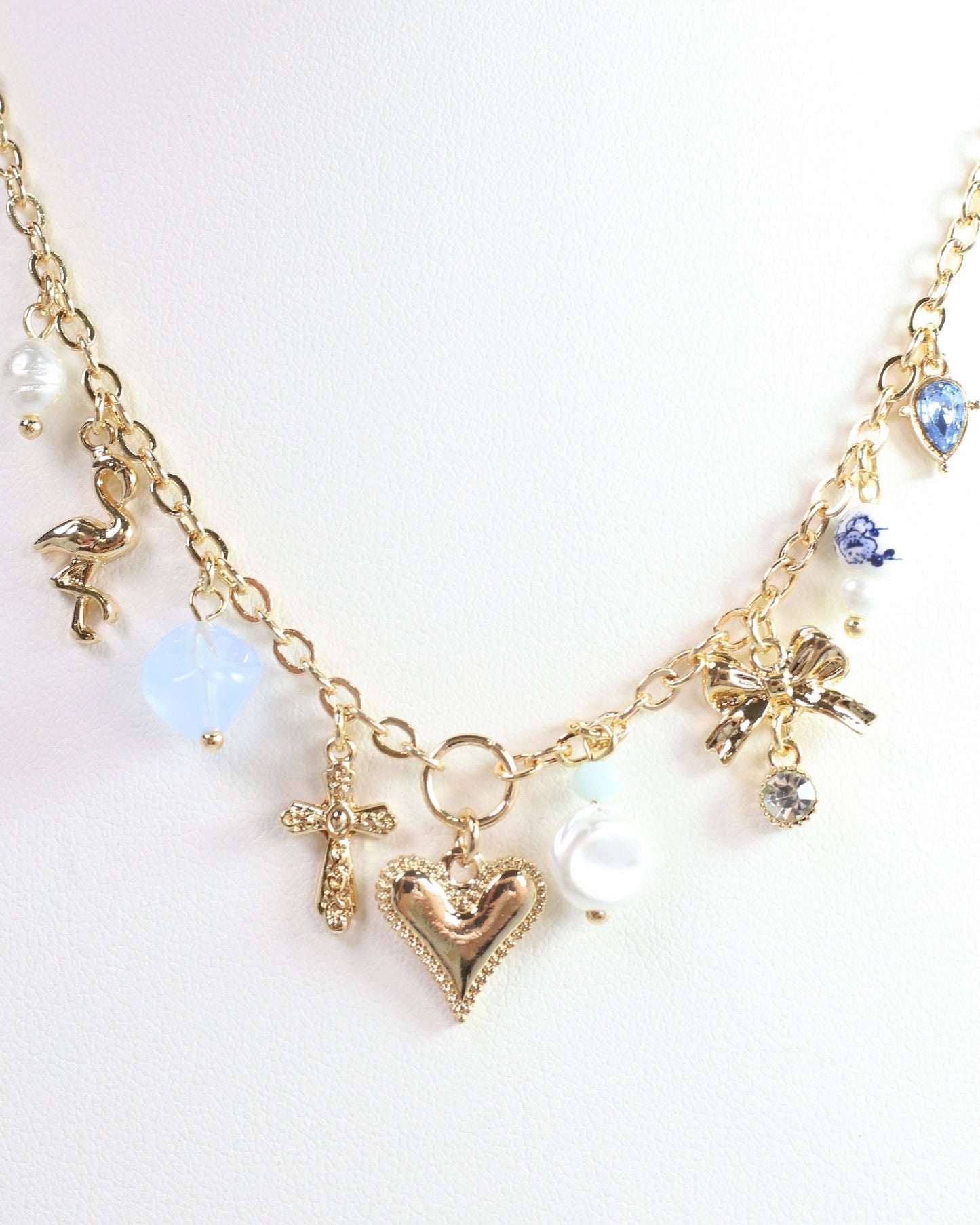 Chambers Charm Necklace Gold
