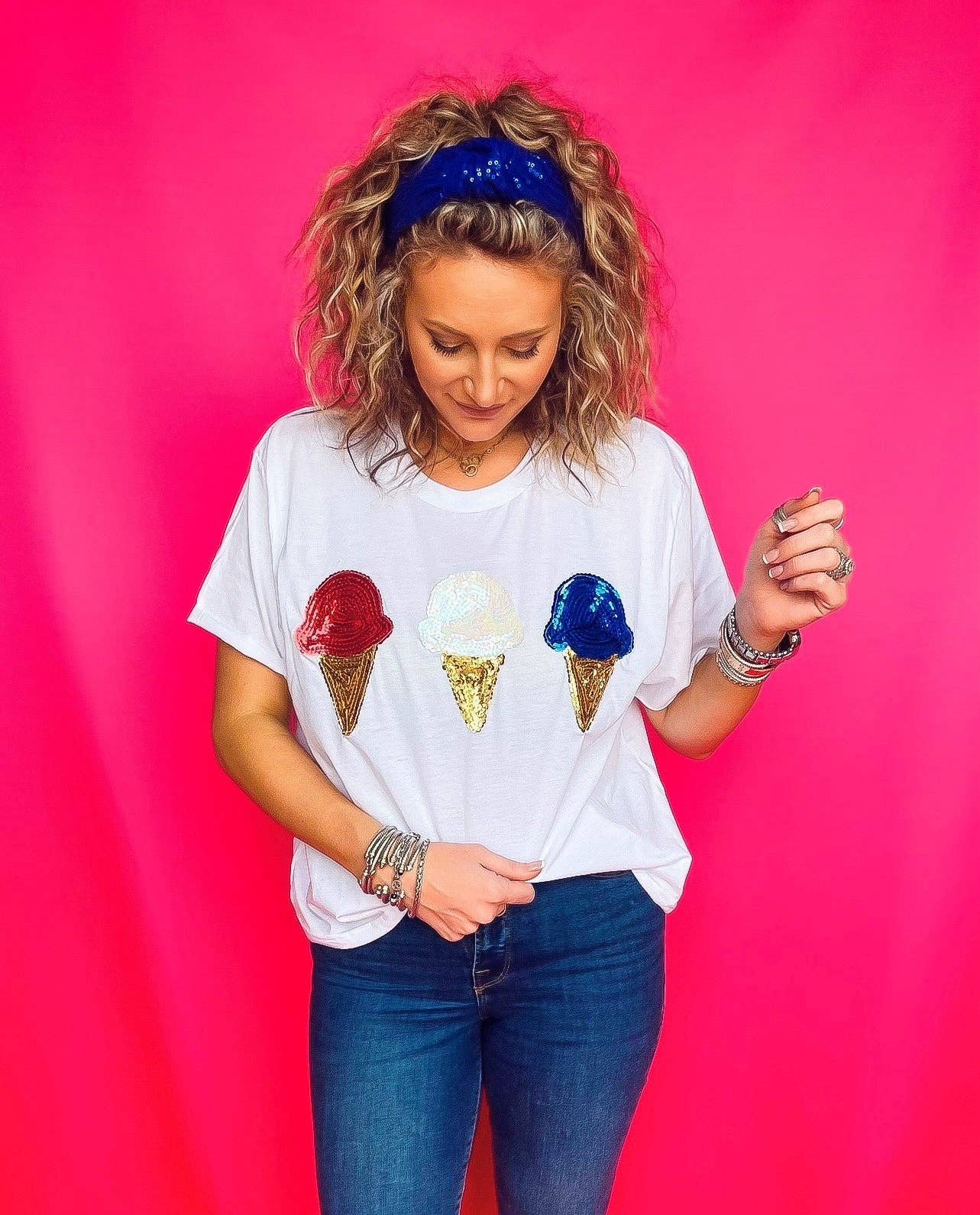 Beyond Shimmer Patriotic Ice Cream Tee