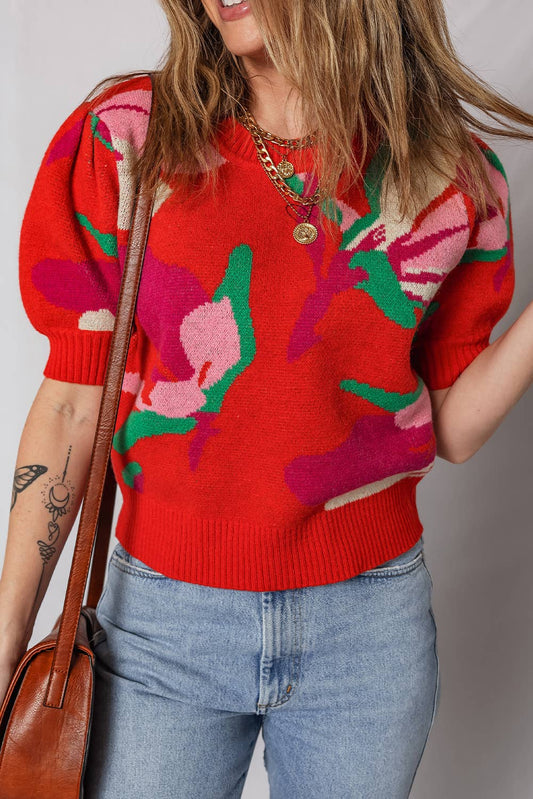 Christmas Flower Sweater