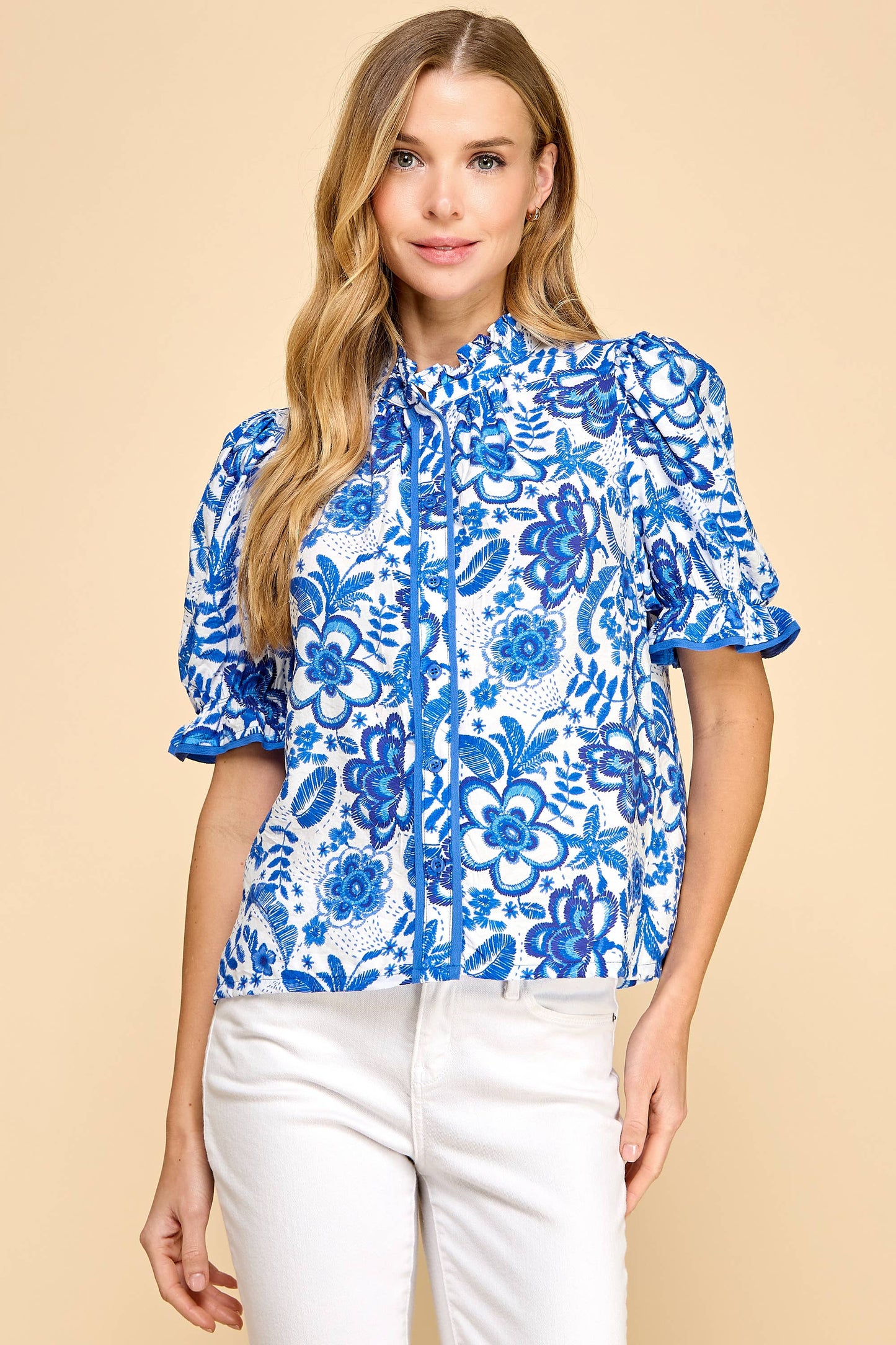 Don't Give Me the Blues Blouse