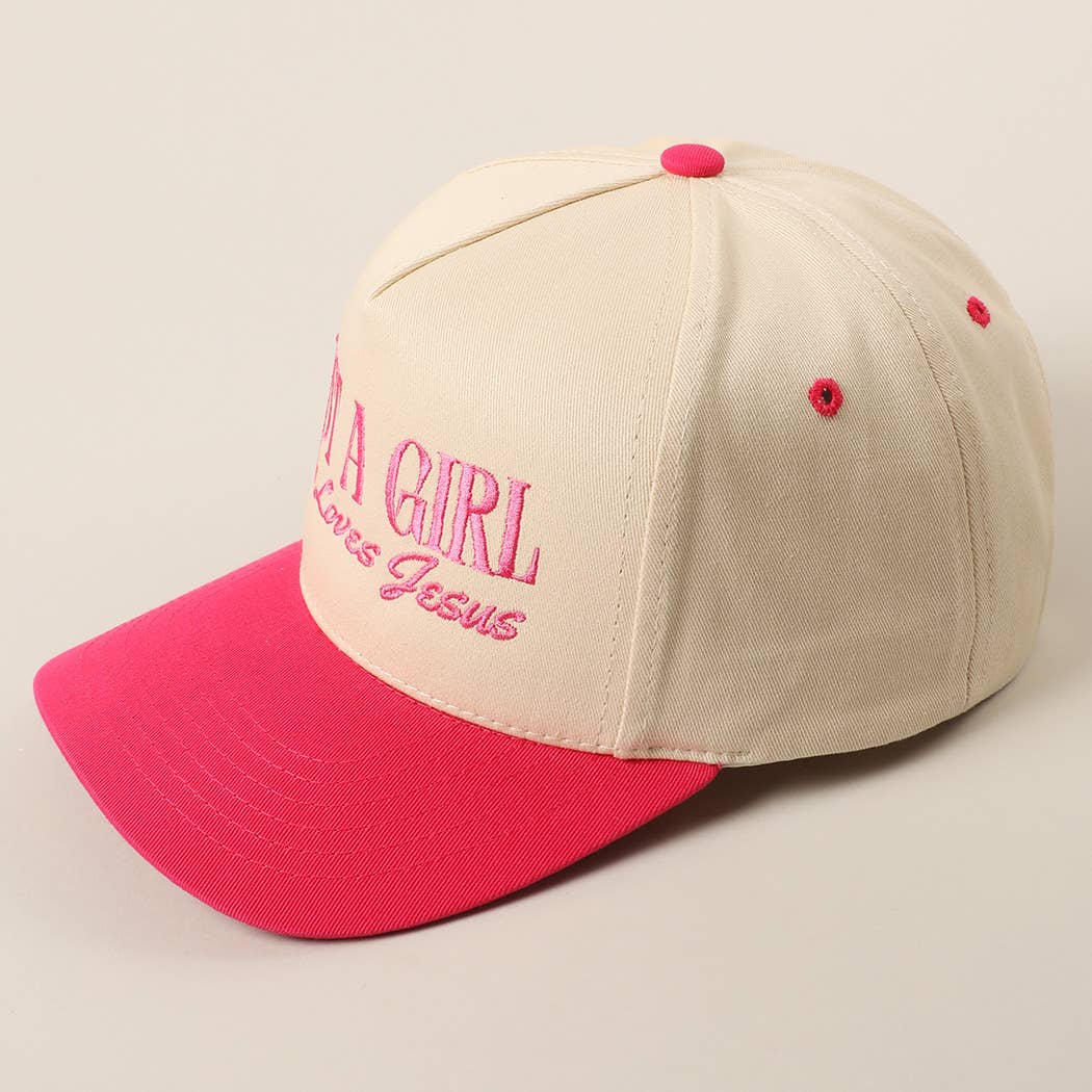 Just A Girl Who Loves Jesus Embroidery Trucker Hat