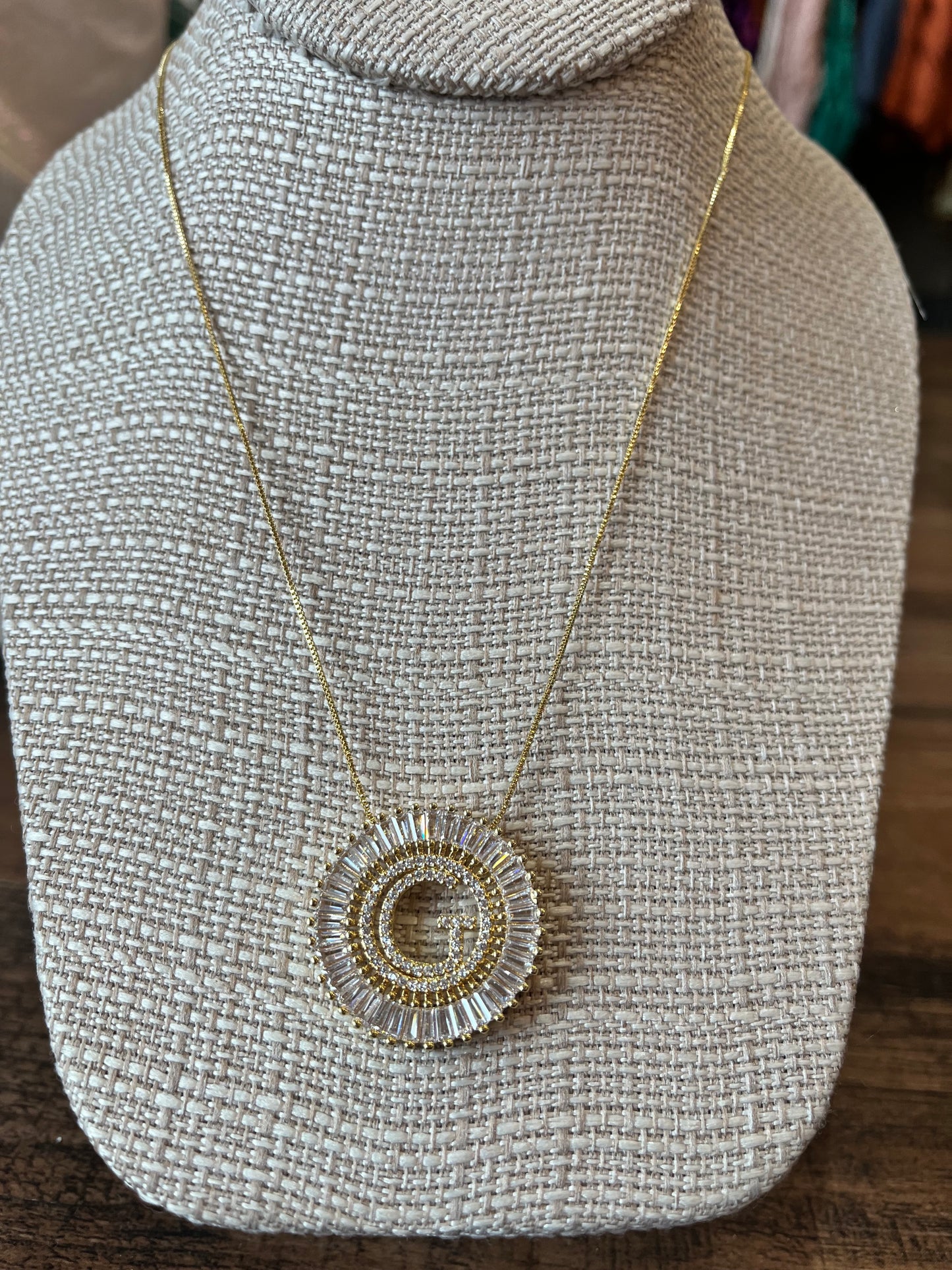 Starburst Initial Necklace