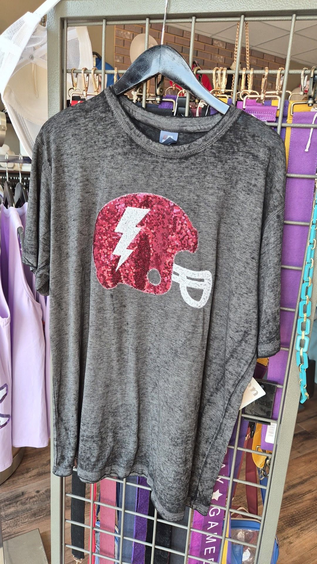 Sequin Helmet Tee