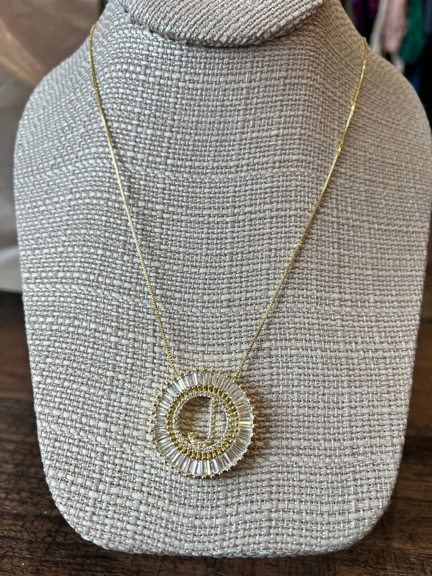 Starburst Initial Necklace