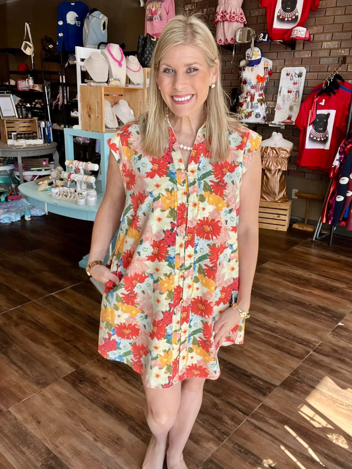 Fall Floral Dress
