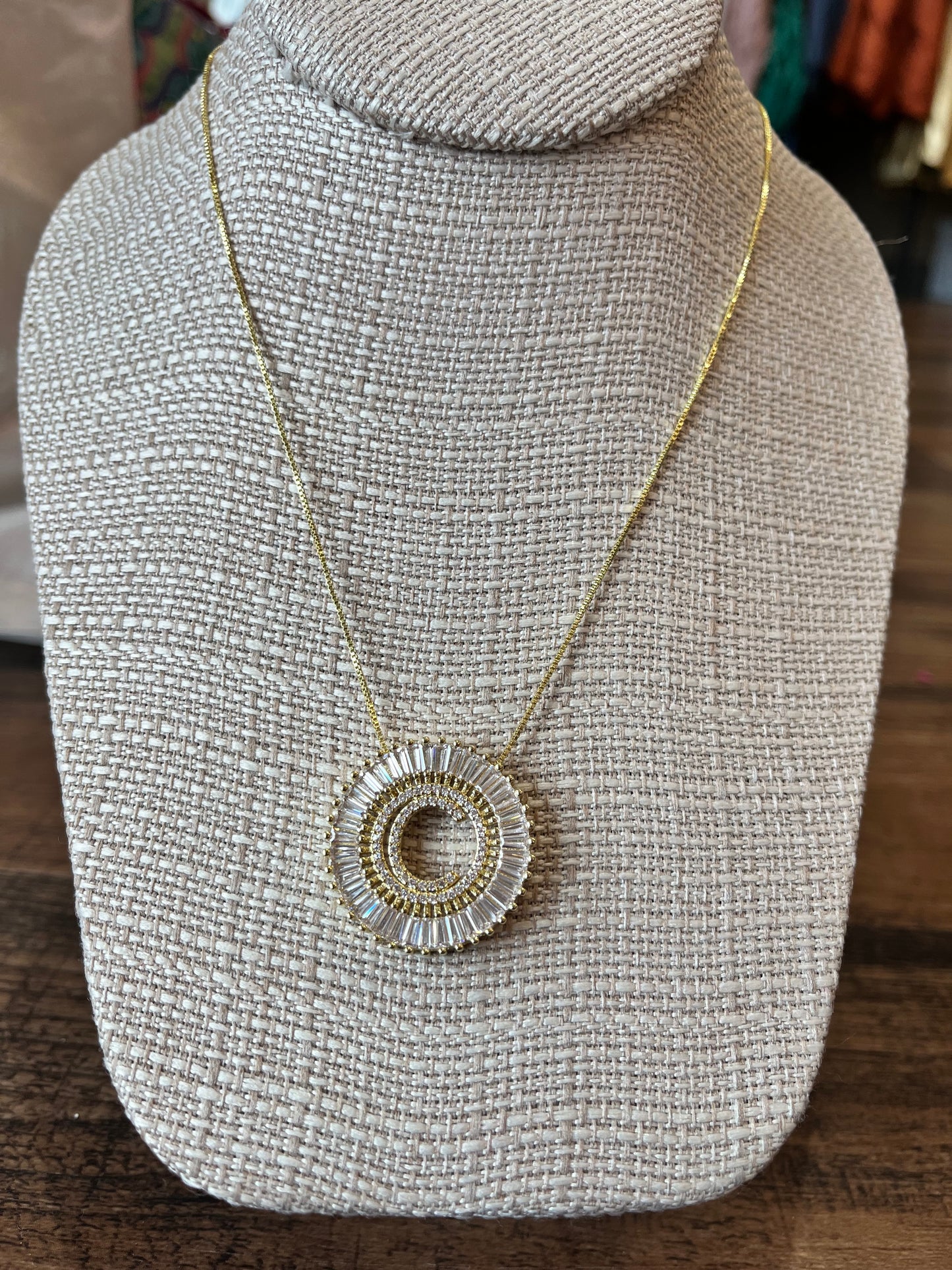 Starburst Initial Necklace