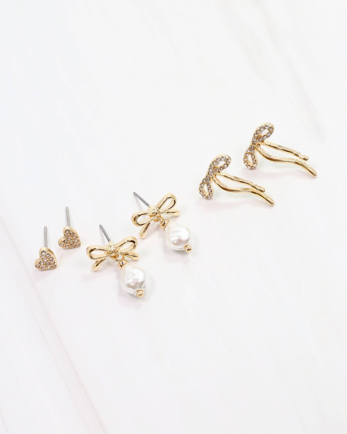 Classy Lady Earring Set Gold