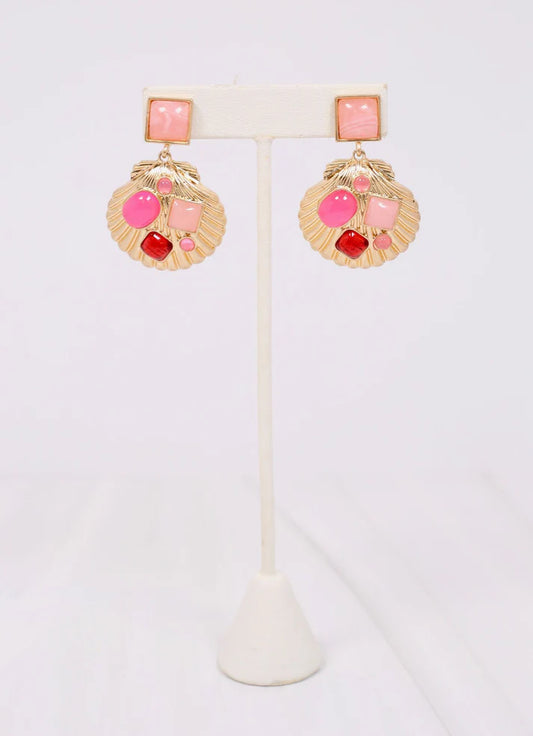 Anna Maria Stone Seashell Earring