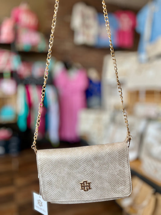 Bryn Clutch/Crossbody Shimmer Champagne