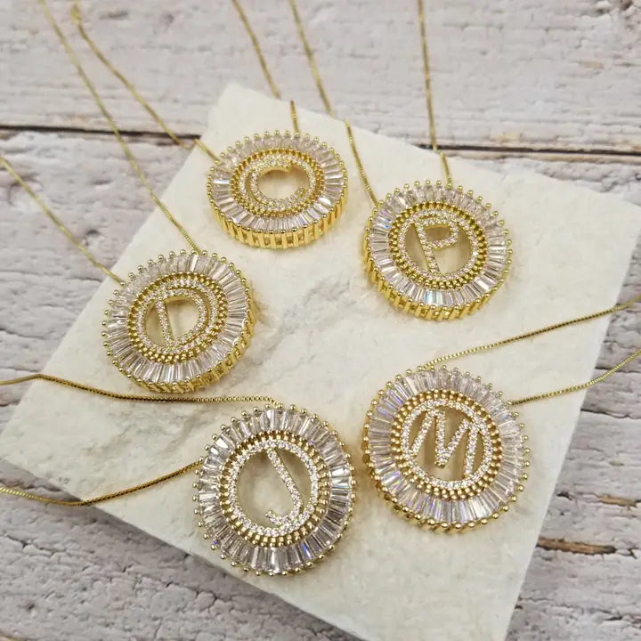 Starburst Initial Necklace