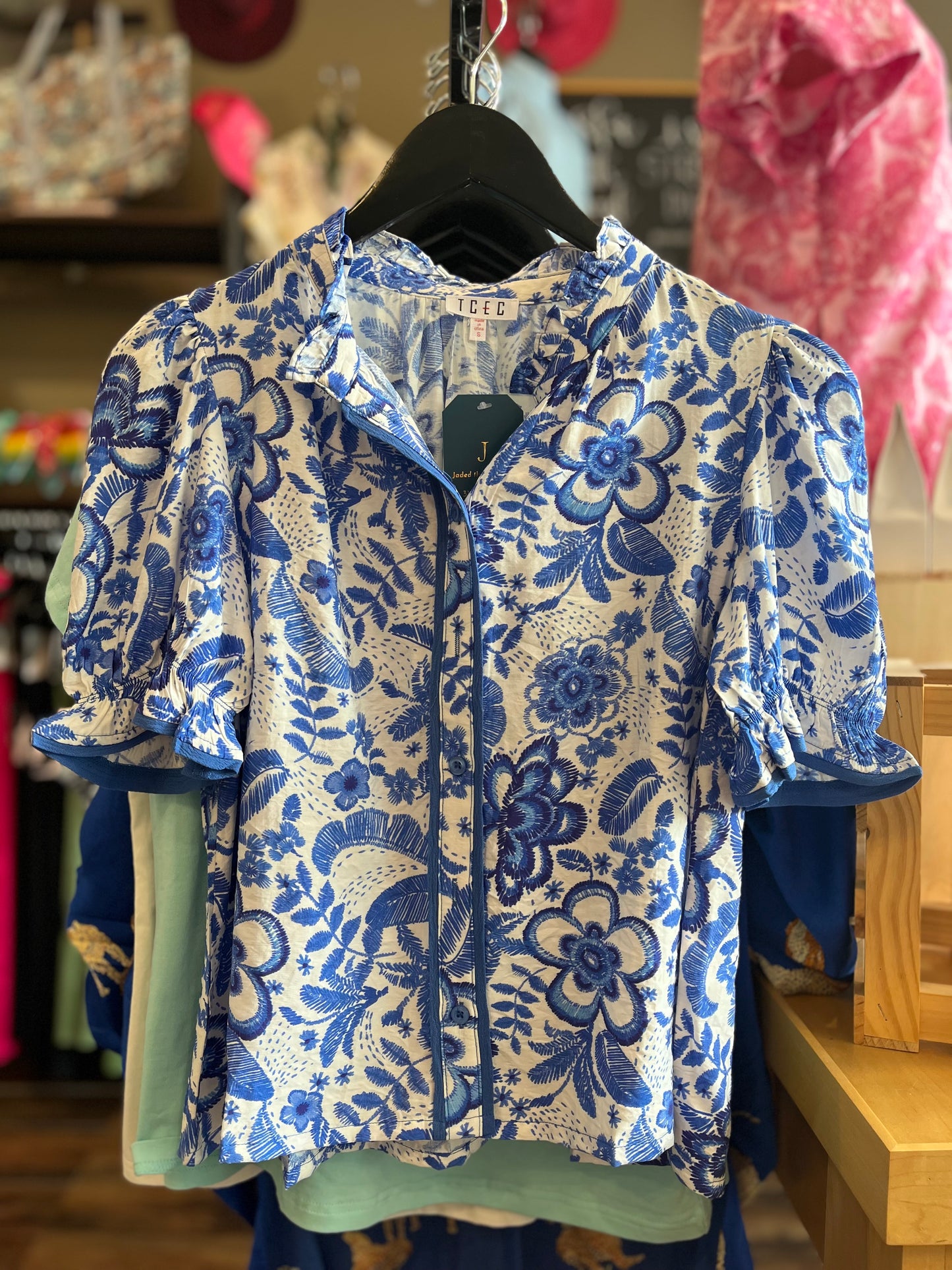 Don't Give Me the Blues Blouse