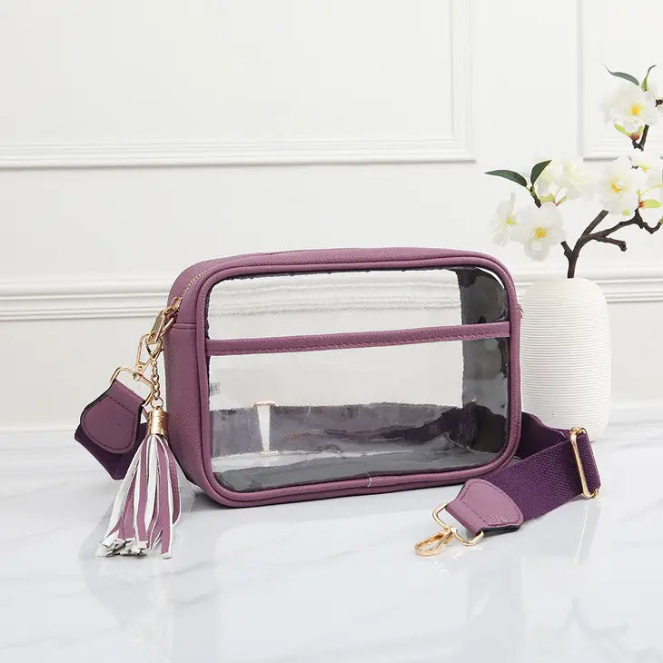 Clear & Leather Purses