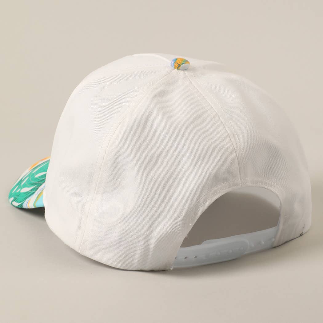 Feelin' Salty Letter Embroidery Floral Trucker Hat