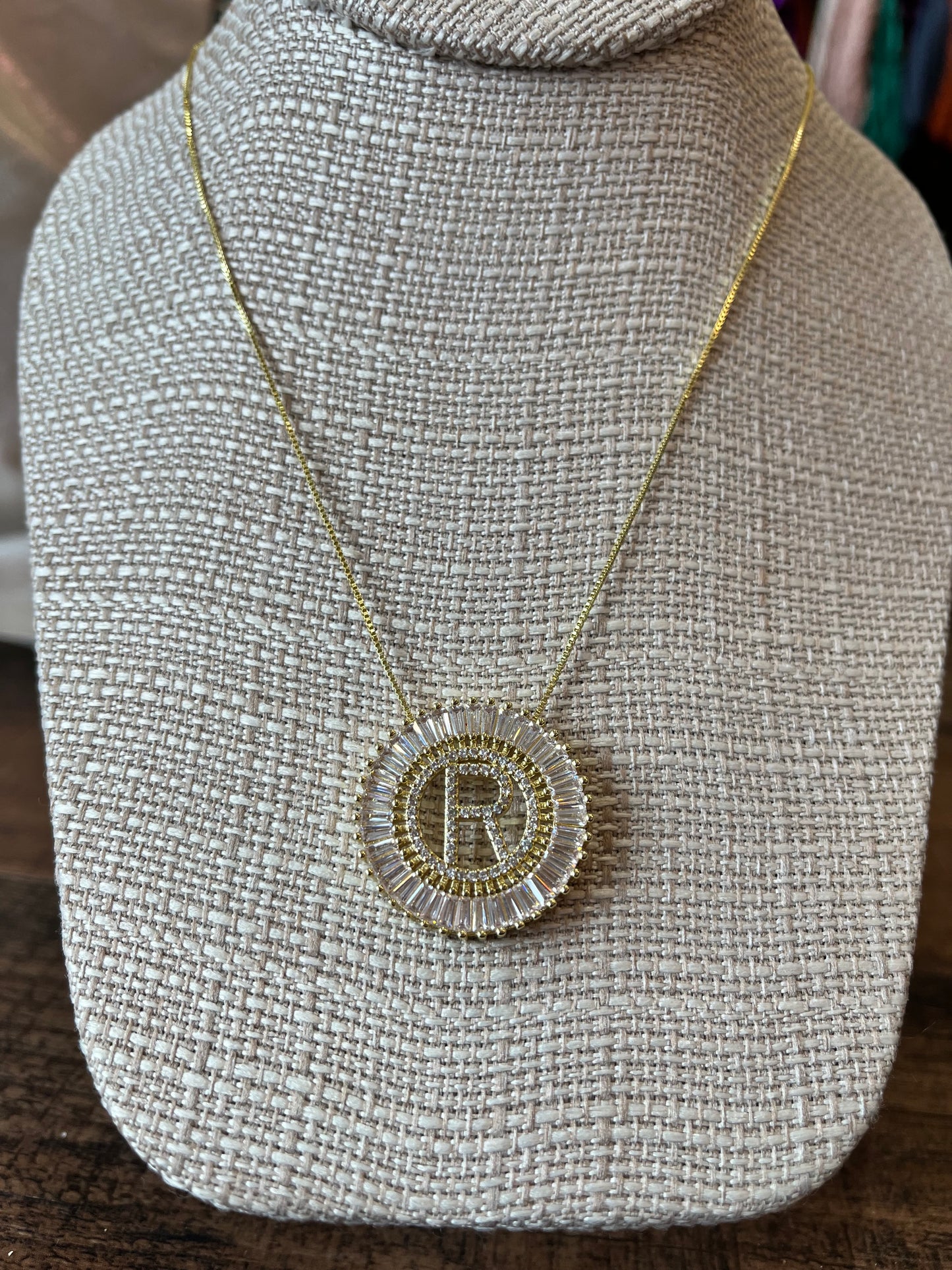 Starburst Initial Necklace