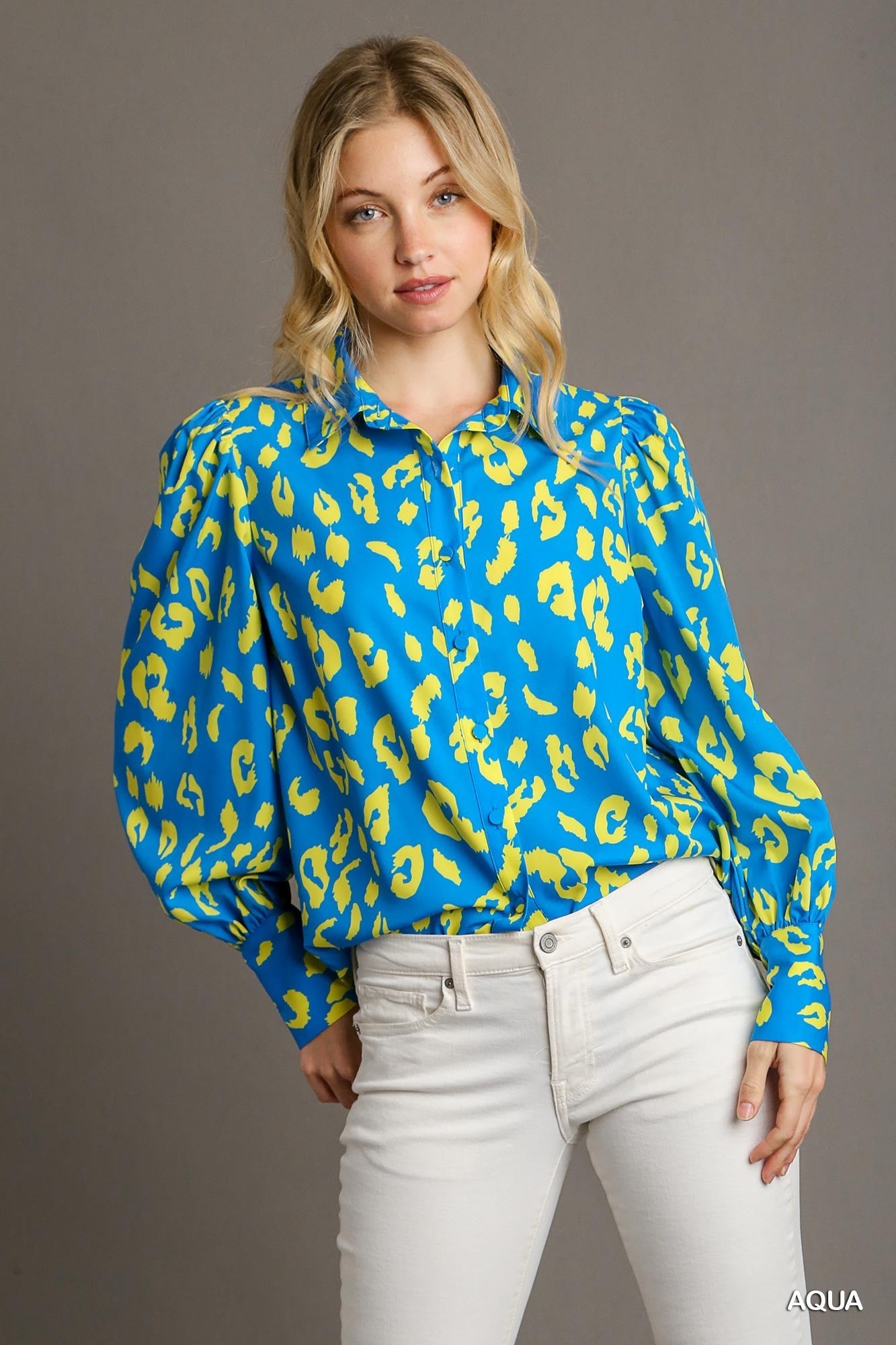 Neon Dreams Leopard Blouse