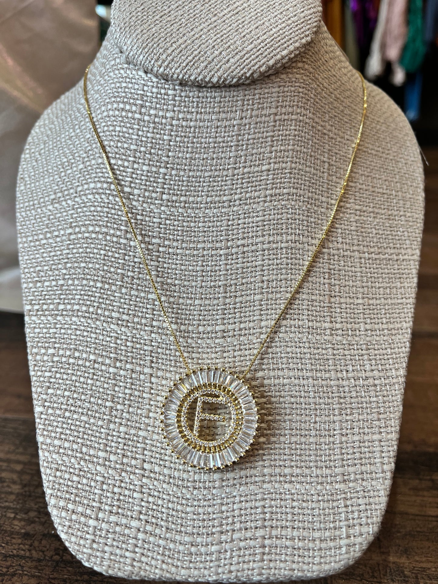 Starburst Initial Necklace