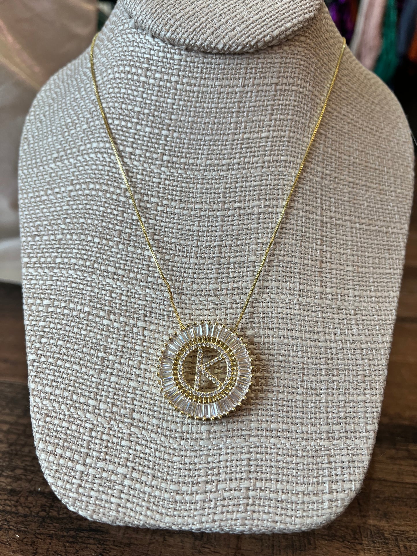 Starburst Initial Necklace
