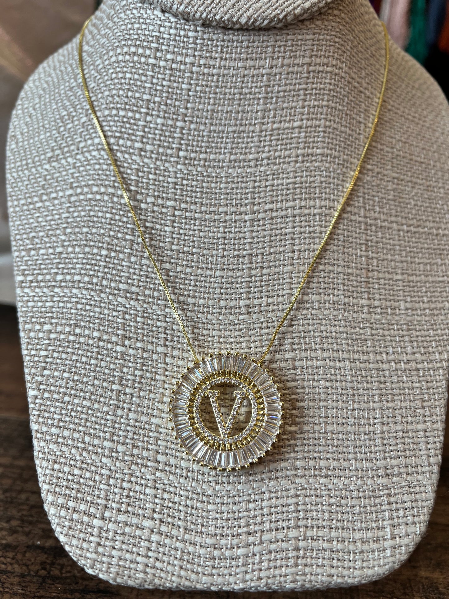 Starburst Initial Necklace