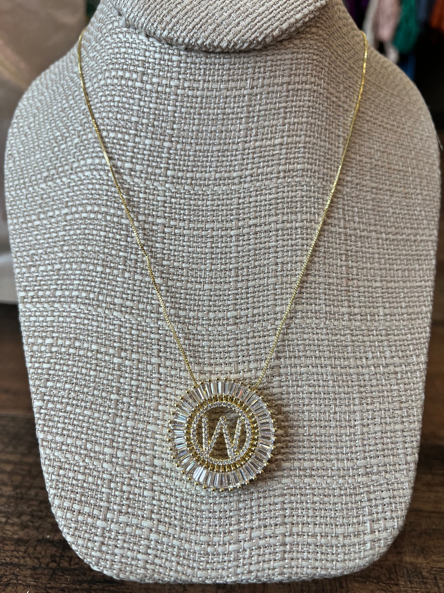 Starburst Initial Necklace