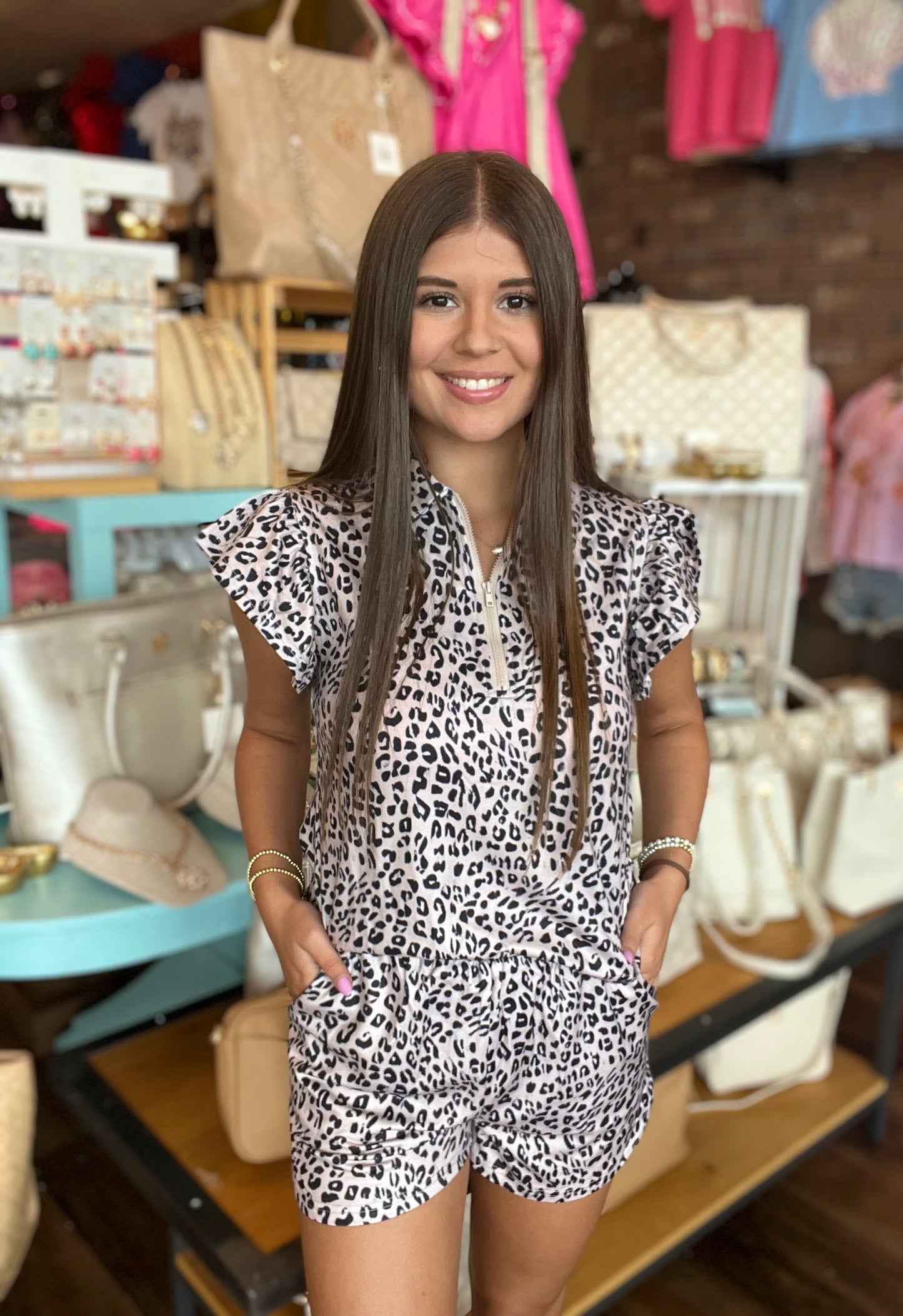 Leopard Ruffled Set