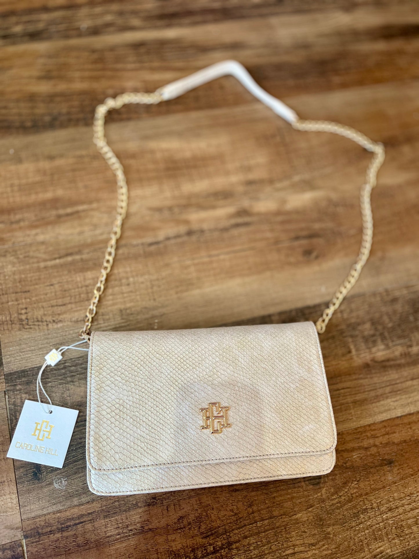 Bryn Clutch/Crossbody Shimmer Champagne