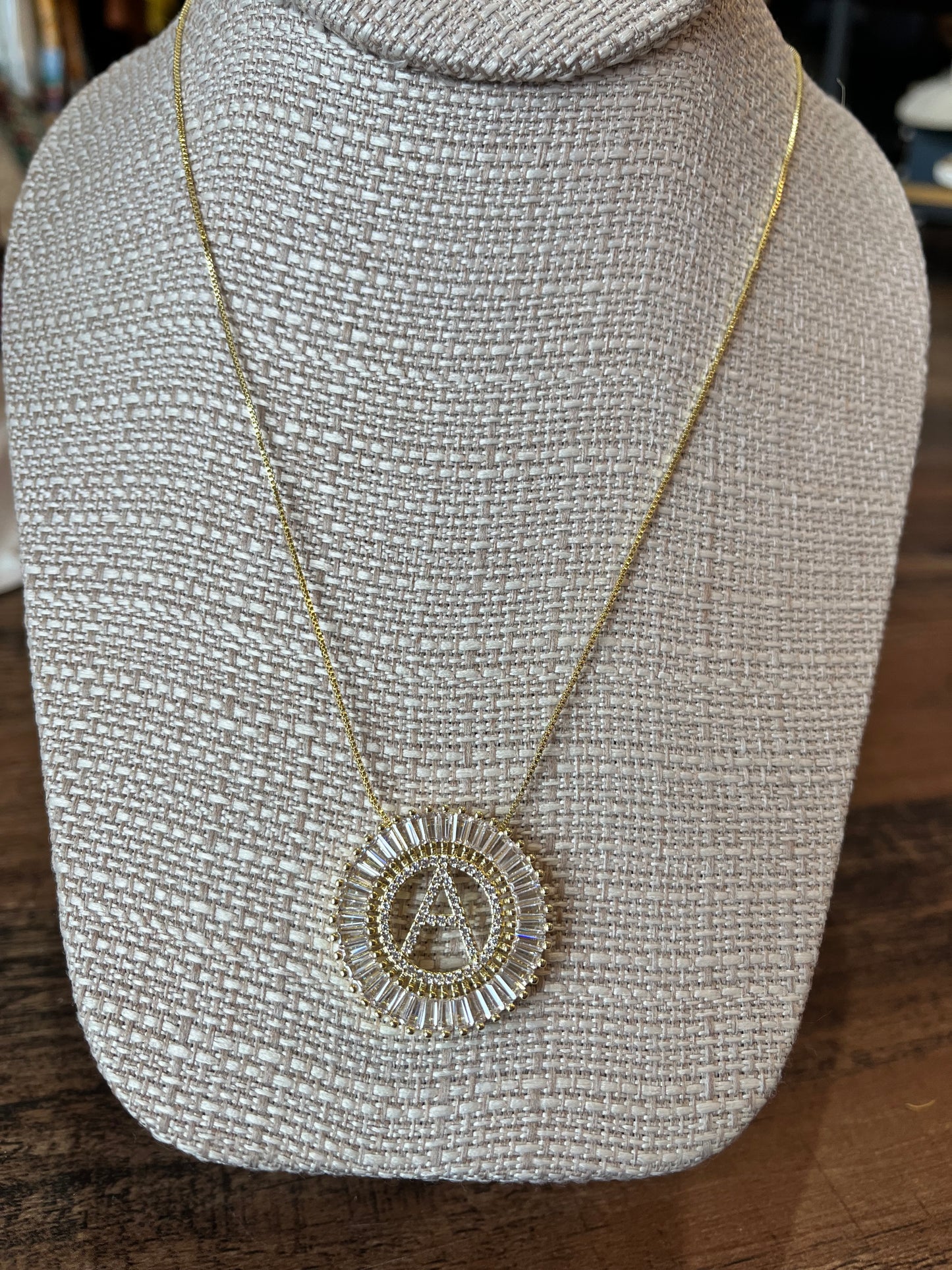 Starburst Initial Necklace