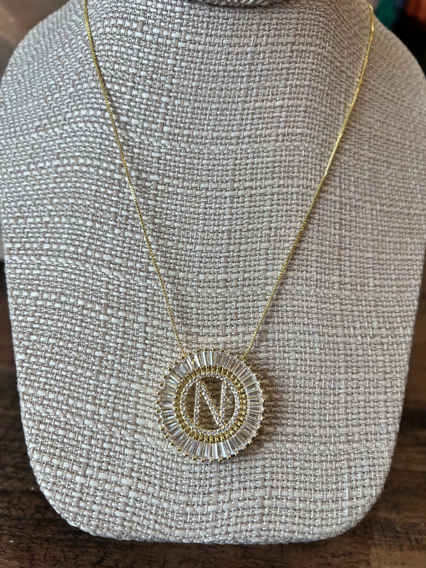 Starburst Initial Necklace